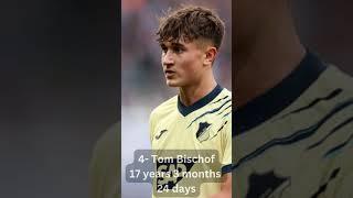 Bundesliga the 10 youngest soccer players to have played this 2022/23 season #shorts #football