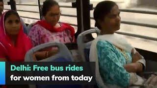 Delhi: Free bus rides for women from today