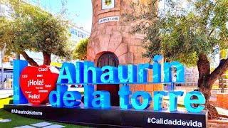 Alhaurín de la Torre (Malaga Spain) 4K Relaxing Walking Tour  Siesta in the city