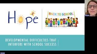 Developmental difficulties that interfere with school success