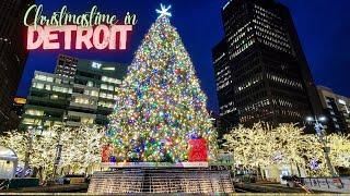 Christmastime in Campus Martius Park! | DETROIT #puremichigan | vlogmas 2021