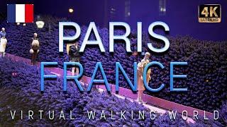 PARIS. FRANCE | Night mood and almost spring time with Virtual Walking World (ASMR) streets