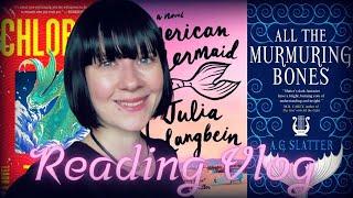 ‍️ Dark Mermaid Books Reading Vlog ‍️ Chlorine, American Mermaid, All the Murmuring Bones ‍️