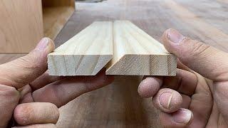 A safe way to secure to the wall/cherry wood/45° connection,penetrating tenon