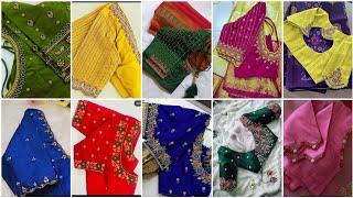 Latest maggam work blouse designs/Aari work blouse designs/work blouse desgns 2024