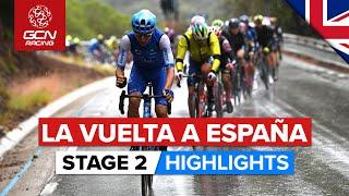 Weather Wreaks Havoc In Barcelona | Vuelta A España 2023 Highlights - Stage 2