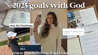 how to achieve 2025 goals with God *prayer boards, goal setting, fasting tips, get vision from God 