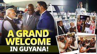 A memorable welcome for PM Modi in Guyana