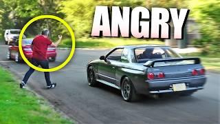 LOUD JDM Cars Disturb ANGRY Spectators Leaving a Car Show!