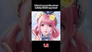 What do you notice about Infinity Nikki’s 6 different app icon changes?