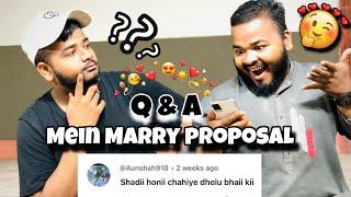 First Q & A Video Mein Shadii Ka Proposal  | Vlog 82 | Dholu Bhai