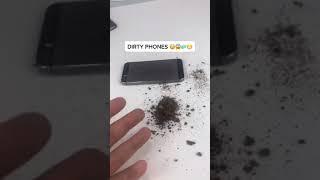 DIRTIEST iPHONE?? (CLEANED)  #Shorts