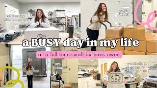 Day in the Life of a Small Business Owner | Small Business Vlog | Embroidery | Packing Orders | #002