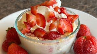 Healthy Indulgence: Low-Carb Cottage Cheese Strawberry Cheesecake