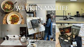 VLOG: full week in my life - shopping, settling into the new place, painting with my mom, + more!