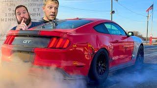 How FAST is My Brothers' Twin TURBO Junkyard Mustang?!