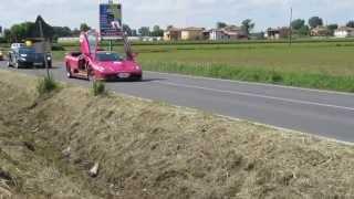 Lamborghini Diablo GT from Japan revving as it arrives at factory