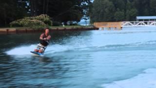 Korey knee boarding