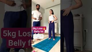 5kg Belly fatGayab  10mi daily #bellyfat #weightloss #ahamyoginstitute #trending