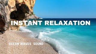 STOP OVERTHINKING INSTANTLY WITH THE OCEAN WAVES SOUND & RELAX. #relaxation #anxietyrelief #wellness