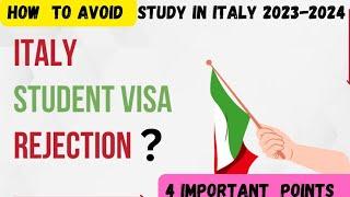 HOW TO AVOID ITALIAN STUDENT VISA REJECTION?4 IMPORTANT WAYS !COVER LETTER!#studyinitaly #eurodreams