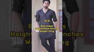 Handsome Pakistani actors Height &weight #pakistaniactors #height #weight #shorts