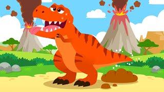 Dinosaurs Poo| Funny song | Sing Along | Kid's Songs | Lotty Friends