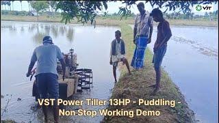 VST 130 DI Power Tiller - Puddling - Vetrivelan Agro Agency, Madurandhagam #tnteam #vst #sfm