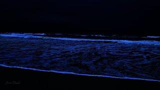 24 Hours Of Relaxing Sea Waves - Gentle Waves Crashing On Night Beach - White Noise For Sleep