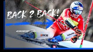 “He’s Indestructible!”  | Giant Slalom - FIS Alpine Ski World Cup 2023 | Eurosport