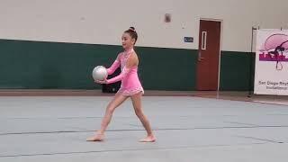 Ella's ball routine.  San Diego Gymnastics Competition.  January 15, 2023