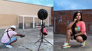 BEHIND THE SCENES Photoshoot Using The Godox AD100pro | Off Camera Flash Photography