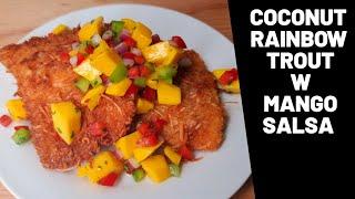 Coconut RainbowTrout & Mango Salsa/Salmon Recipes/Jerene'sEats