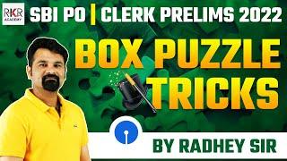 SBI PO I Clerk Prelims 2022 I Box Puzzle Tricks | Reasoning By Radhey Sir | RKR Academy