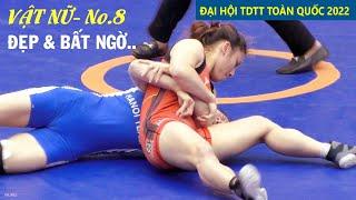 Vật nữ, Women wrestling, 53kg. Đương kim vô địch Sea games Kiều T Ly - Hà Nội & B.T.Đào - Hà Nam .