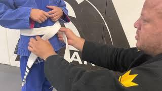 How to tie Kids Belt in Brazilian Jiu Jitsu