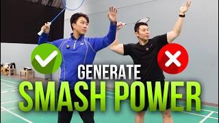 The SECRET to the Most POWERFUL Smash in Badminton