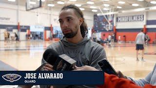 Jose Alvarado talks Return from Injury, City of New Orleans | Pelicans