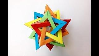 ‍️Пять тетраэдров оригами (Thomas Hull), Five Origami tetrahedrons