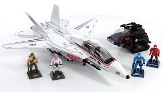 Mega G.I. JOE Skystriker vs. Cobra H.I.S.S. brick-built review! Mattel  Hasbro now?! #NotSponsored