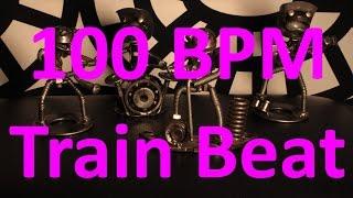 100 BPM - Train Beat Country Rock - 4/4 Drum Track - Metronome - Drum Beat