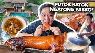 CRISPY Native LECHON Baboy, SECRET Goto Batangas atbp Para sa PUTOK BATOK Christmas Party!