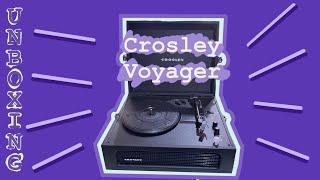 UNBOXING Crosley Voyager Bluetooth Record Player- LINDA