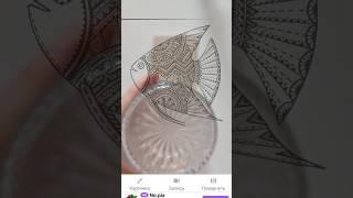 Как срисовать сложный рисунок на фетр #всемпоброшке