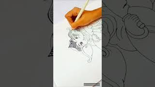 Easy Mandala art for beginners/How to draw mandala art for beginners#viralshorts#shorts#ganpati