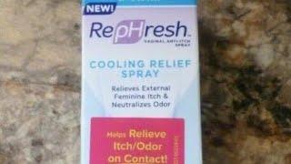 Review for : New Rephresh - cooling relief spray $9.99 ()  [didn't works as it said's to.]