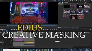 CREATIVE MASKING TRANSITION IN EDIUS  Mask effect in Edius 2025