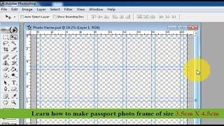 How to Prepare Passport Photo Frame for Printing Photos 