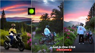 Biker Hypic Photo Editing Prompt | Hypic Ai Expend Photo Editing Prompt | Hypic Photo Editor