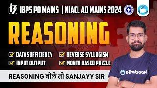 Mains Level Reasoning | Data Sufficiency | Input Output | Puzzles | Reverse Syllogism |By Sanjay Sir